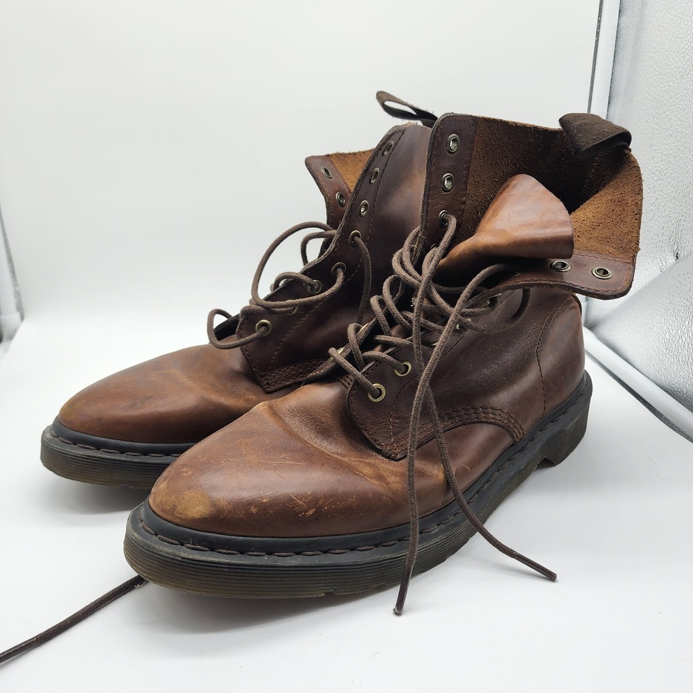 Dr Martens 1460 Pascal Brown Crazy Horse Leather Boots Mens 11
